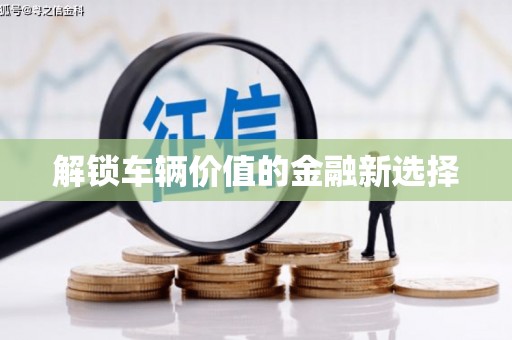 浈江解锁车辆价值的金融新选择
