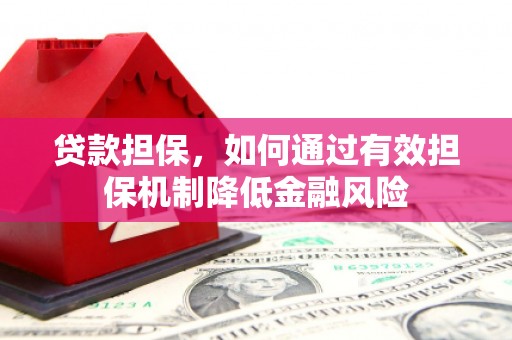 浈江贷款担保，如何通过有效担保机制降低金融风险