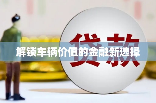 浈江解锁车辆价值的金融新选择