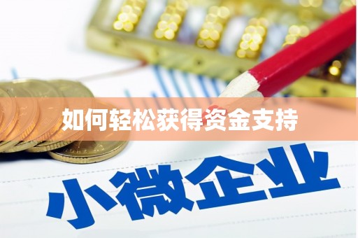 浈江如何轻松获得资金支持