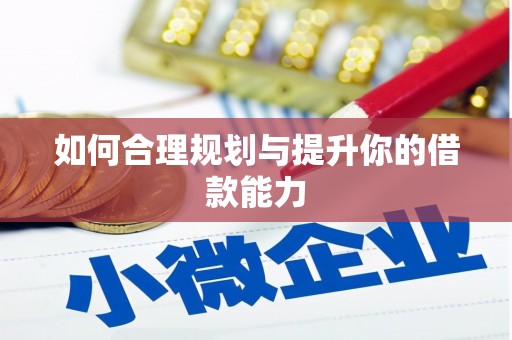 浈江如何合理规划与提升你的借款能力