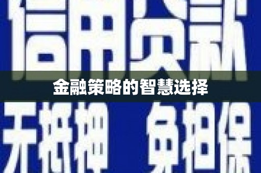 浈江金融策略的智慧选择