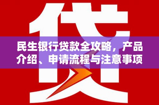 浈江民生银行贷款全攻略，产品介绍、申请流程与注意事项